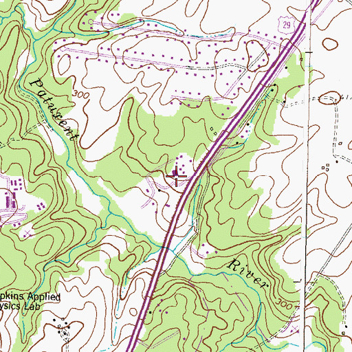 Topographic Map of Church of God Camp, MD
