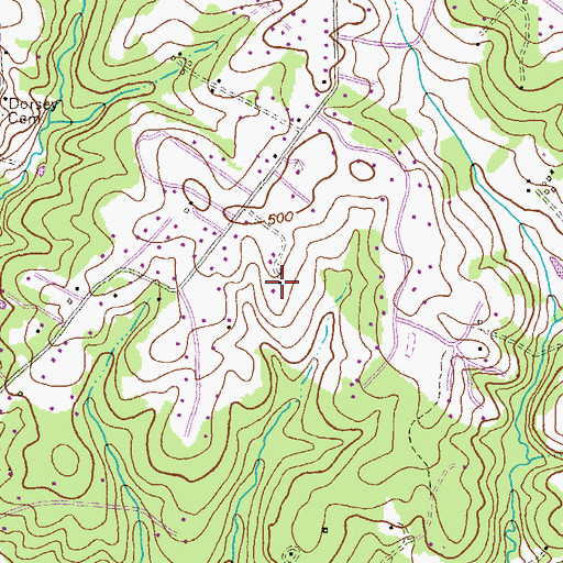 Topographic Map of Cissel Farm, MD