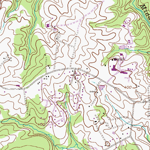 Topographic Map of Clarksville Meadows, MD