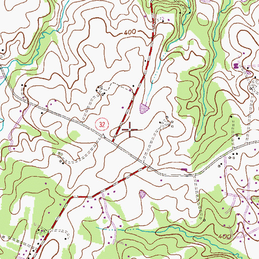 Topographic Map of Clarksville Middle School, MD