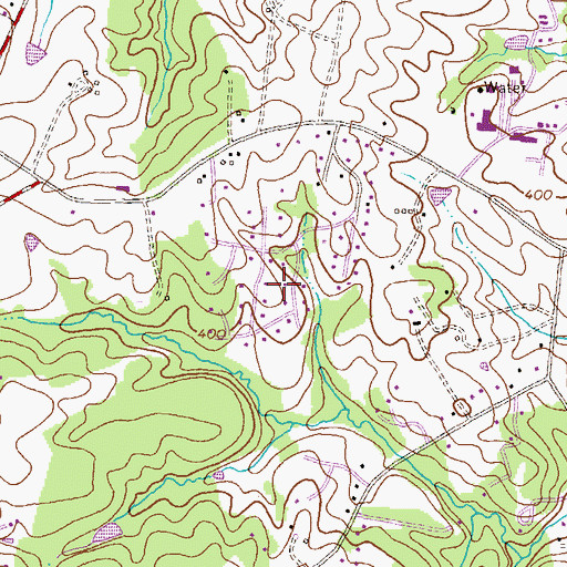 Topographic Map of Clarksville Ridge, MD