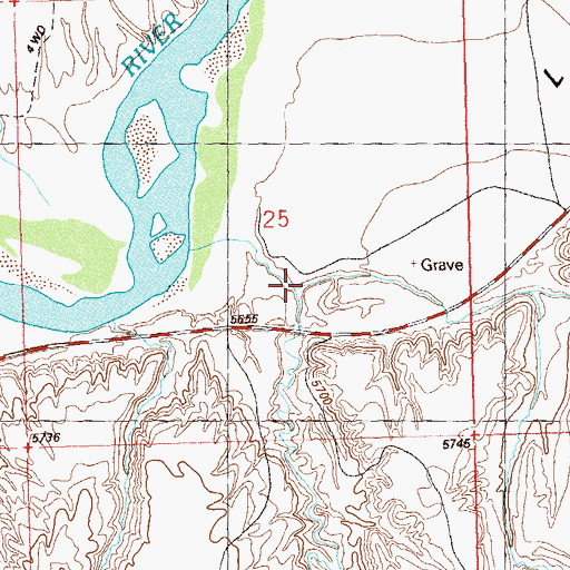 Topographic Map of Buffalo Gulch, CO