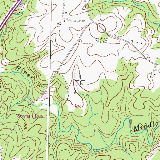 Topographic Map of Dickinson Park, MD