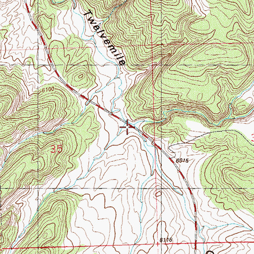 Topographic Map of Mud Springs Gulch, CO