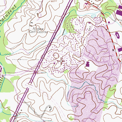 Topographic Map of Guilford Downs, MD