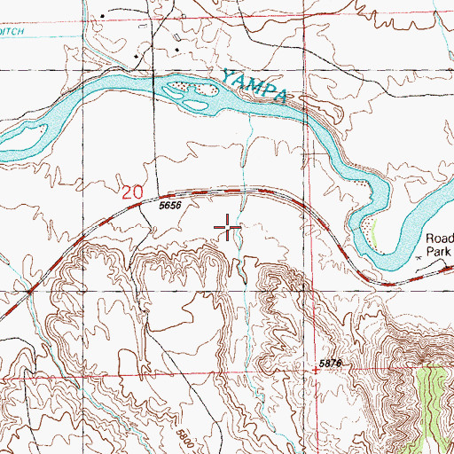 Topographic Map of Graham Gulch, CO