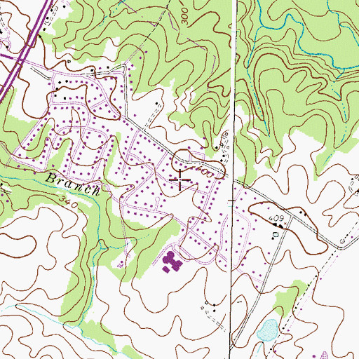 Topographic Map of Hammond Village, MD