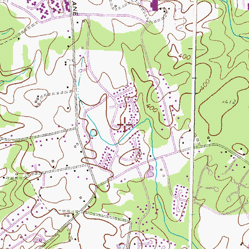 Topographic Map of Hawthorn, MD