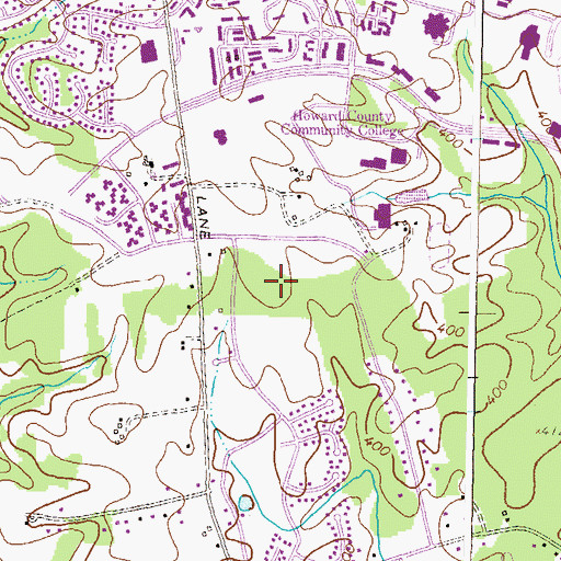 Topographic Map of Hawthorn North, MD