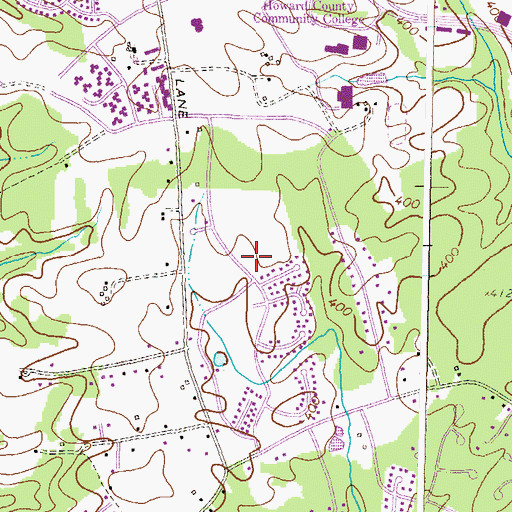 Topographic Map of Hawthorn Park, MD