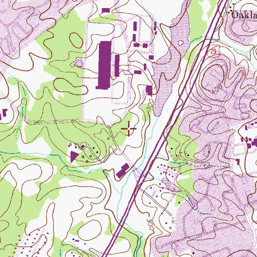 Topographic Map of Howard County Central Library, MD