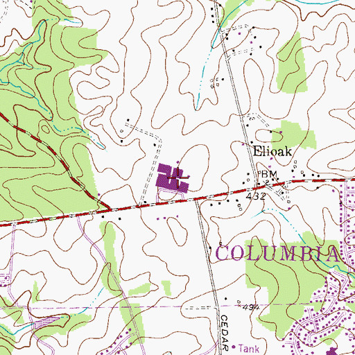 Topographic Map of Applications and Research Laboratory, MD