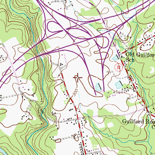 Topographic Map of Huntington East, MD