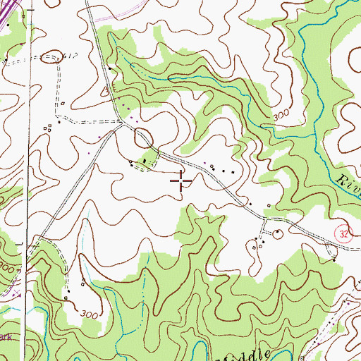 Topographic Map of Kings Contrivance Village Shopping Center, MD