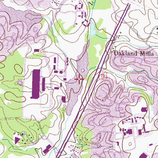 Topographic Map of Lake Kittamaqundi, MD