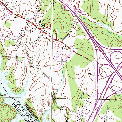 Topographic Map of Lakeview, MD