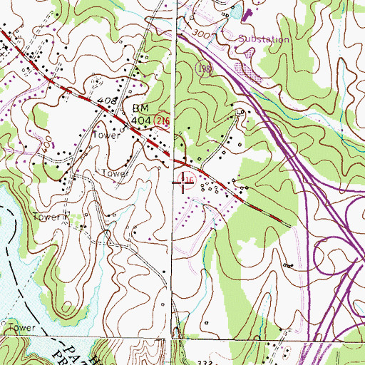 Topographic Map of Lillys Addition, MD
