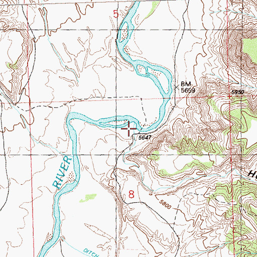 Topographic Map of Horse Gulch, CO