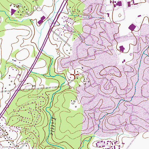 Topographic Map of Montessori School of Columbia, MD