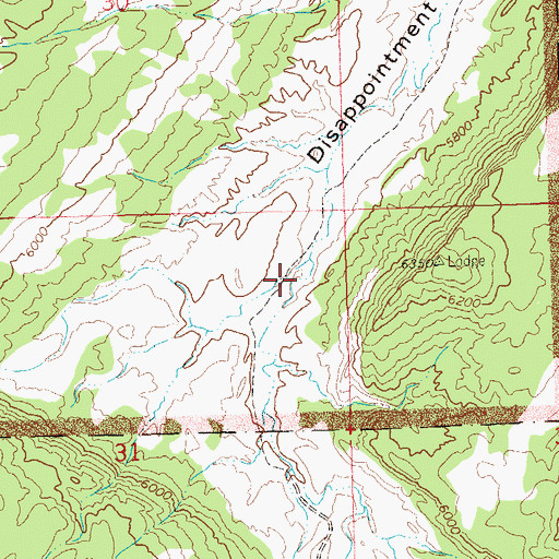 Topographic Map of Indian Water Canyon, CO