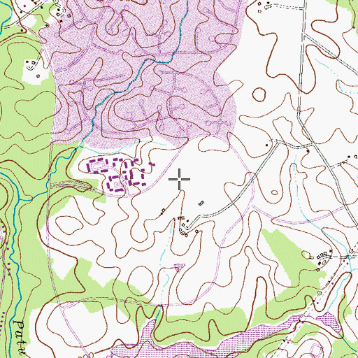 Topographic Map of Lake Elkhorn Middle School, MD