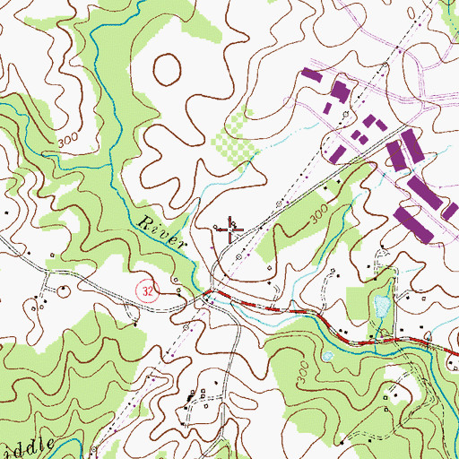 Topographic Map of Rivers Corporate Center, MD