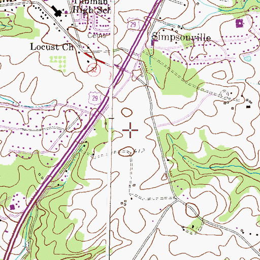 Topographic Map of Rivers Corporate Park, MD