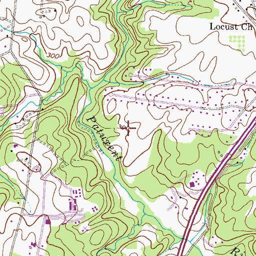 Topographic Map of Riverside Estates, MD