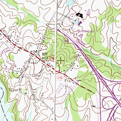 Topographic Map of Rosemont, MD