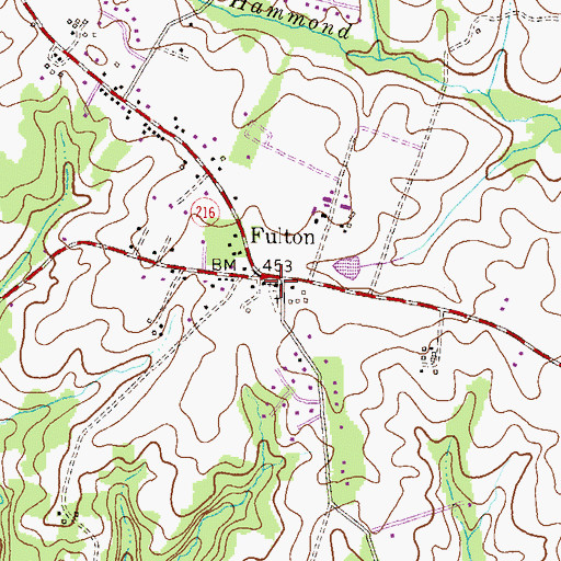 Topographic Map of Saint Pauls Evangelical Lutheran Church, MD