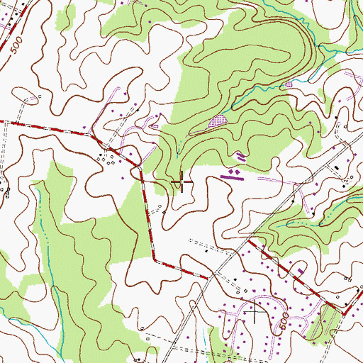 Topographic Map of Scott Acres, MD