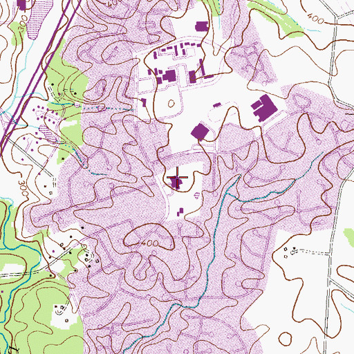 Topographic Map of Stevens Forest Elementary School, MD