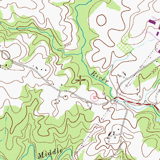 Topographic Map of Stonebrook, MD