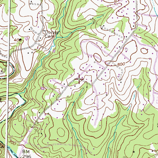 Topographic Map of Swann Hills, MD