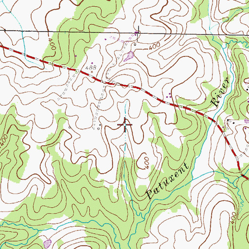 Topographic Map of The Chase, MD
