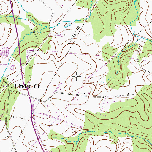 Topographic Map of Twelve Hills, MD