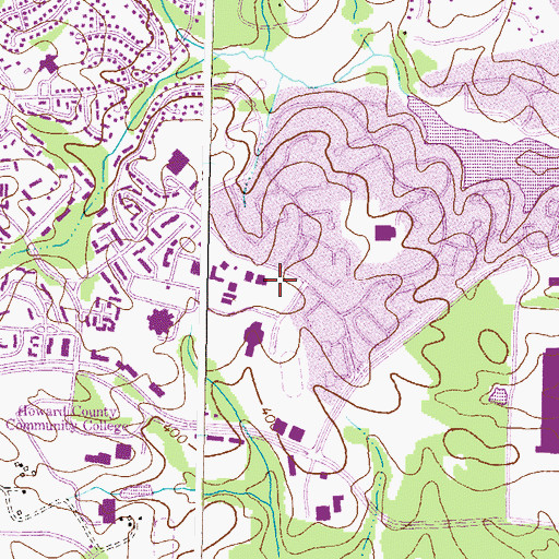 Topographic Map of Wilde Lake Interfaith Center, MD