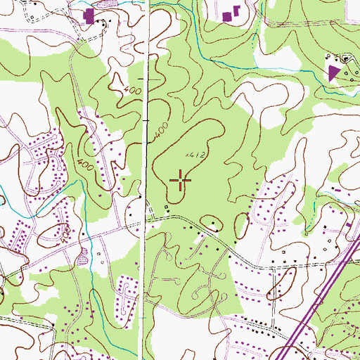 Topographic Map of Woodleigh, MD