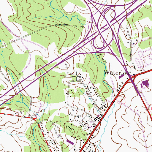 Topographic Map of Cedar-Villa Heights Park, MD
