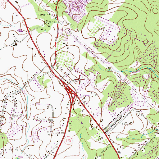 Topographic Map of Garrian Orchards, MD