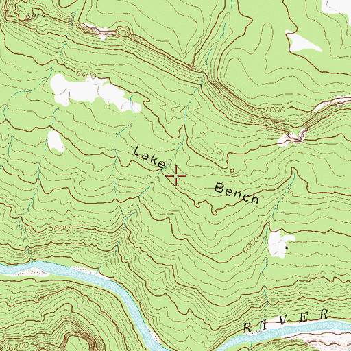 Topographic Map of Lake Bench, CO