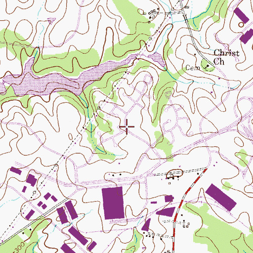 Topographic Map of Hopewell, MD