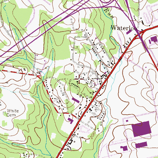 Topographic Map of Kings Church of God, MD