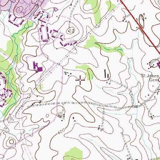 Topographic Map of Long Reach Park, MD