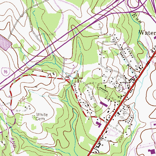 Topographic Map of School Number 2 (historical), MD