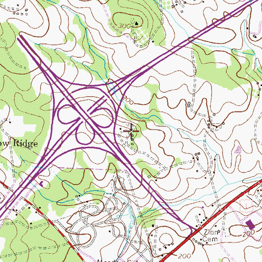 Topographic Map of Troy, MD