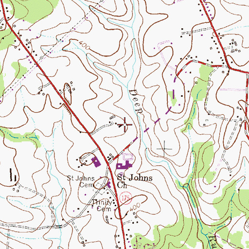 Topographic Map of University of Maryland Animal Husbandry Farm, MD