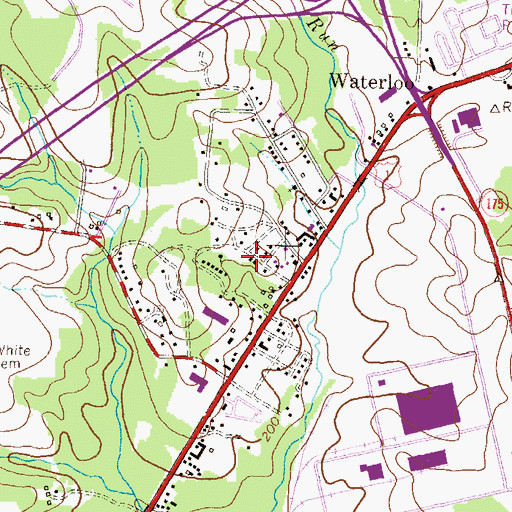 Topographic Map of Villa Heights, MD