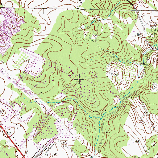 Topographic Map of Worthington, MD