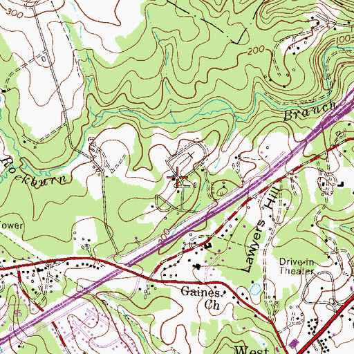 Topographic Map of Holy Trinity Church, MD